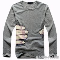 freeship!new arrival, 3D pattern design, men autumn long sleeves t-shirt