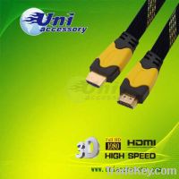 high quality HDMI Cable with nylon sleeve support for 3D, Ethernet