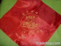 Sell wedding red silk dobby napkin