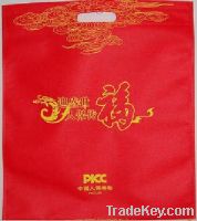 Sell red non woven advertisement bag