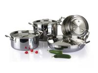4Pcs 3-ply stainless steel cookware set