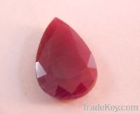 6.46 Carat - Red Ruby Pear Shape, Semi Transparent