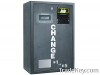 Wall mounted coin change machine