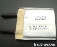 3.7V 65mAh small Li-Polymer Battery Pack for Bluetooth