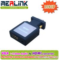 Hot seller VGA to HDMI Converter (Easy Adapter, Plug and Work)