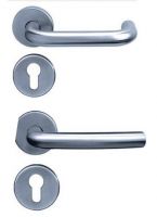 Furniture lever door handle, flat door handle