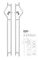 stainless steel locking ladder pull handles