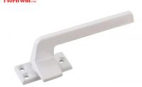 White powder coated multi-point handles, casement window handles