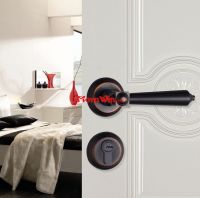 luxury solid brass ORB internal/external door handle and locks for villa door