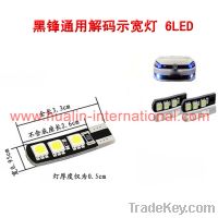 sellCanbus T10 W5W 6SMD5050 LED Width Lamp For signal indicator light