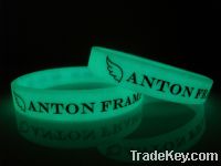 Sell Glow in the dark silicone wristband