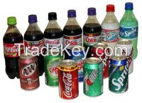 Carbonated soft Drinks Coca cola, Fanta, Sprite, Shweppes, Pepsi, fanta Orange, 7up, Dr Pepper