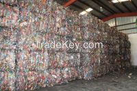 100 % NATURAL PET BOTTLE SCRAPS BALES