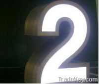 Sell Acrylic channel letter with front LED lighting