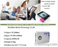 Sell portable power bank For Ipad Iphone mobile phone 8000mAH KL-PB800