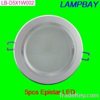 Sell Epistar 5W LED downlight 5W recessed lamp freeshipping
