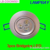 Sell Bridgelux LED downlight 3x3W freeshipping