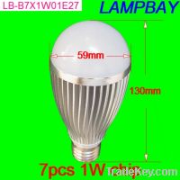 Sell  7W bulb E27 B22 E14 led bulb freeshipping