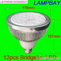 Sell par38 18W E27 Bridgelux LED free shipping