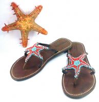 Starfish leather sandals