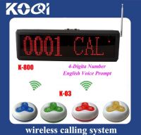 Sell Wireless Bell System K-800+O3-Y with 3-key call button and display