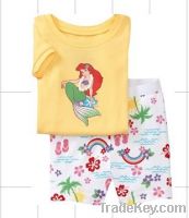 2013 new style baby cartoon short sleeve Pajamas