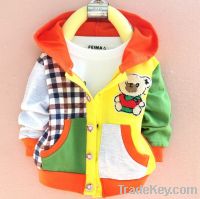 Sell Korean Boys Long-sleeve Cardigan Coat Cotton Knitted Outerwear For Ki