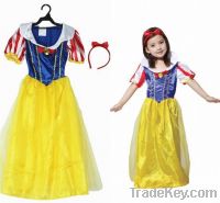 Sell Girls Clothing Snow White Dress Performing Wear Halloween Costume