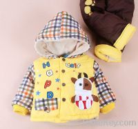 Sell children kids winter clothing coat + pants for baby girl and boys