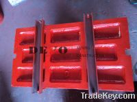 Sell jaw plate crusher parts