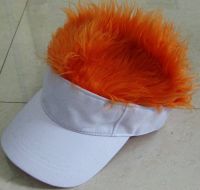 flair hair  fur visor with colors