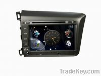 8" HD LCD car radio with GPS iPod TV for 2012 HONDA CIVIC Canbus TMC