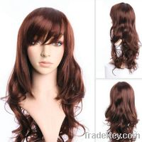 Sell Factory top quality long curly synthetic wig+CH77