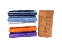 Crocodile skin wallet for women trifold long wallet