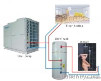 Sell space heating air source heat pump split for sanitary hot water