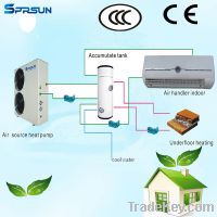 Sell central heating and cooling air source heat pump split system