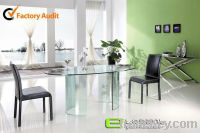 Sell 12mm clear tempered glass Dining Table (DB009)