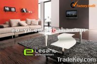 Sell Elegant pure white glass table-CA205