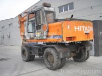 Sell used hitachiex100wdex160wd wheel excavator mobile excavator