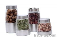 Sell glass storage canisters and jars with metal lids