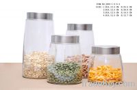 Sell large glass jars containers set