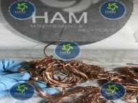 Copper wire from ewaste, crt monitors, power supplies, etc