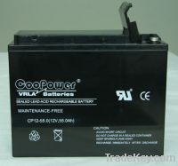Sell 12V55Ah coopower Lead-acid battery