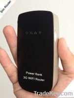 3G SIM router with power bank 5200mAh
