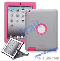 3 In 1 Assembled Silicone + Plastic Hard Stand Case for the New iPad/i