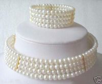 Sell Pearl Choker Necklace Bracelet set