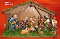 Sell nativity set with wooden house