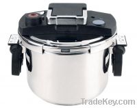 Sell clamp stainless steel presure cooker with timer