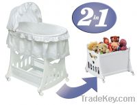 2IN1 Toy box base bassinet