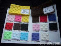 Sell minky dot fabric/11colors/ no MOQ/Fast delivery